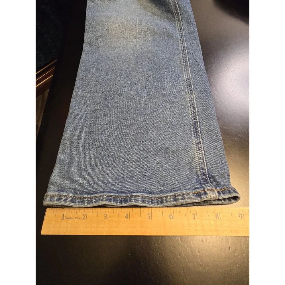 J.Crew Re-Imagined Mid-Rise Flare Crop Jeans‎ Size 31 Blue Wash Sustainable